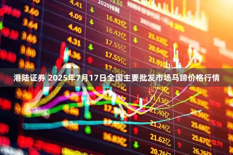 港陆证券 2025年7月17日全国主要批发市场马蹄价格行情